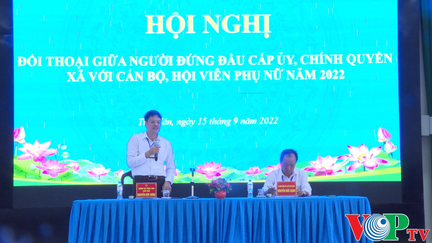 Đảng ủy xã Tiên Tân tổ chức hội nghị đối thoại giữa người đứng đầu cấp ủy, chính quyền với nhân dân