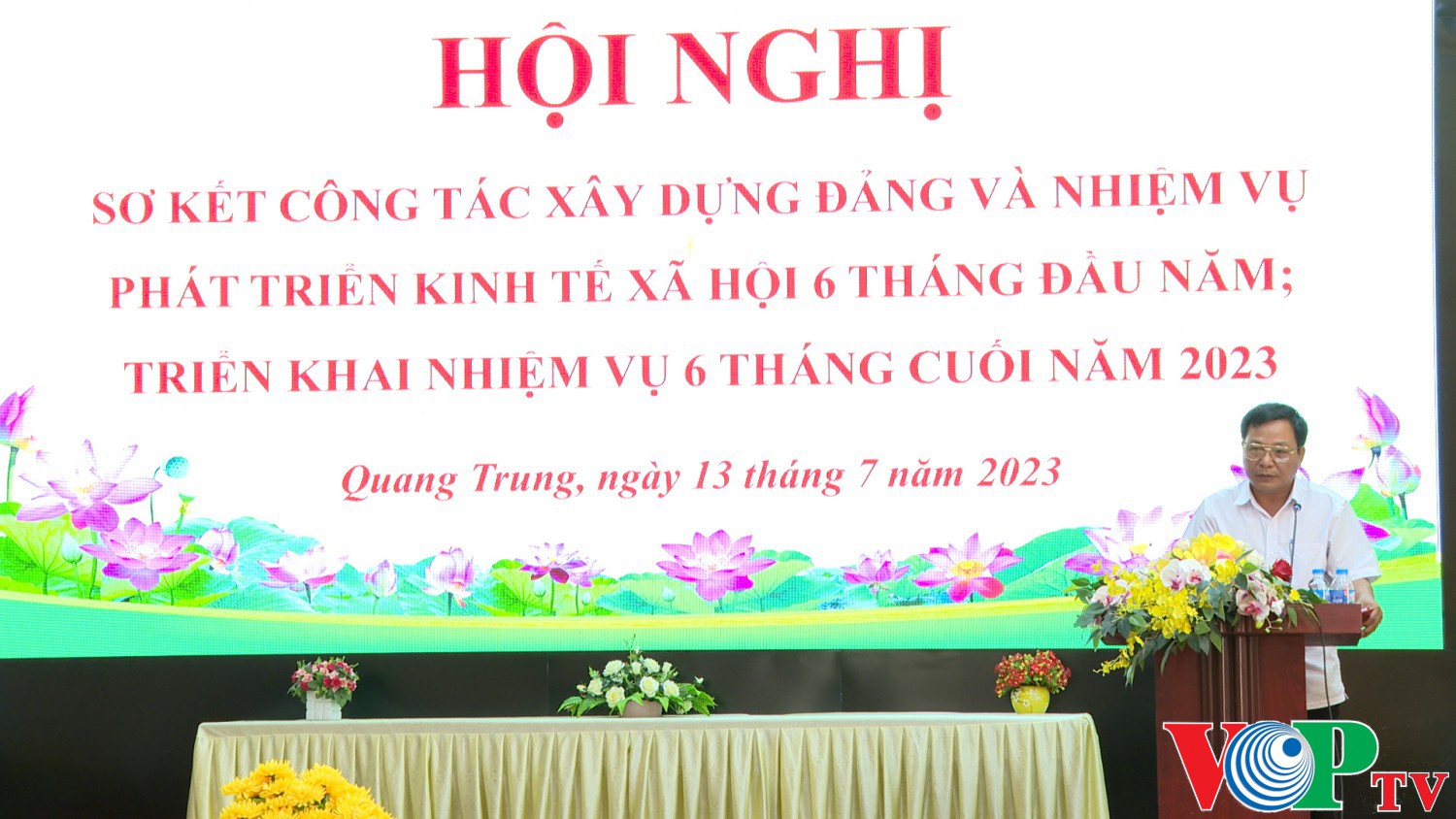 Đảng ủy phường Quang Trung tổ chức sơ kết công tác xây dựng Đảng và nhiệm vụ phát triển kinh tế xã hội 6 tháng đầu năm, triển khai phương hướng nhiệm vụ 6 tháng cuối năm 2023