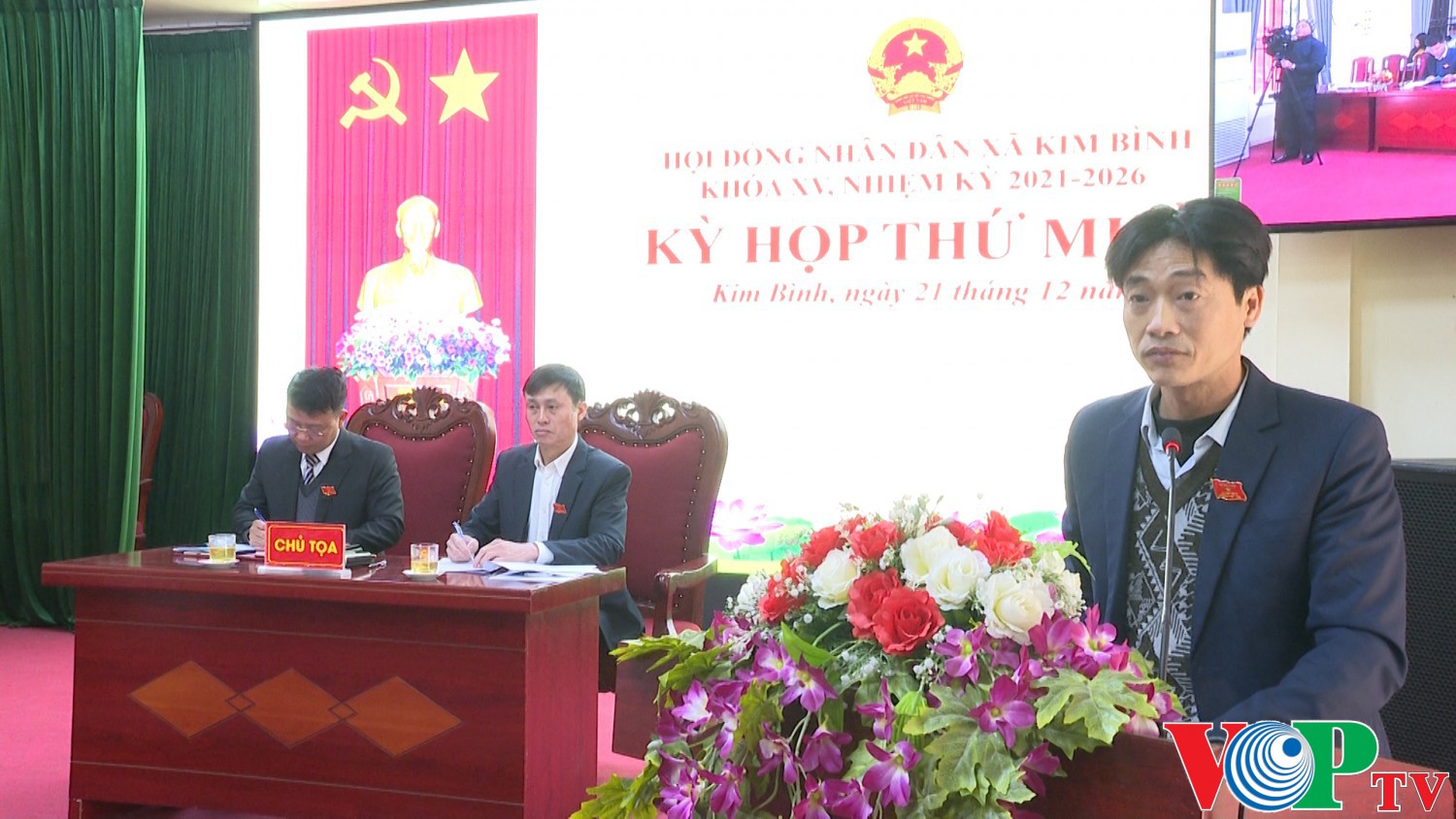 HĐND xã Kim Bình tổ chức kỳ họp thứ 10, khóa XV, nhiệm kỳ 2021-2026.