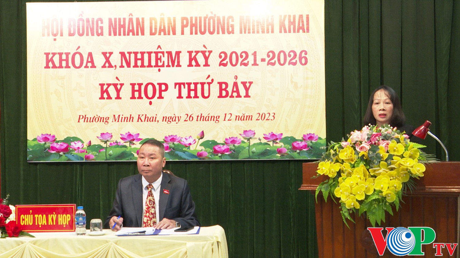 HĐND phường Minh Khai khóa X, nhiệm kỳ 2021- 2026 tổ chức kỳ họp thứ 7