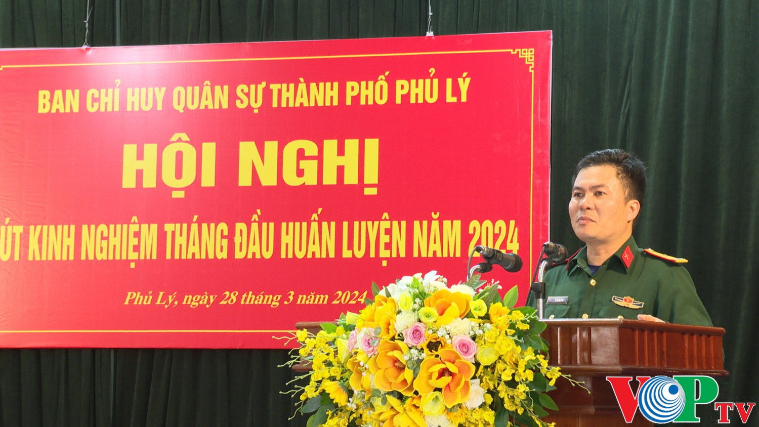 Ban chỉ huy Quân sự thành phố Phủ Lý rút kinh nghiệm tháng đầu huấn luyện năm 2024