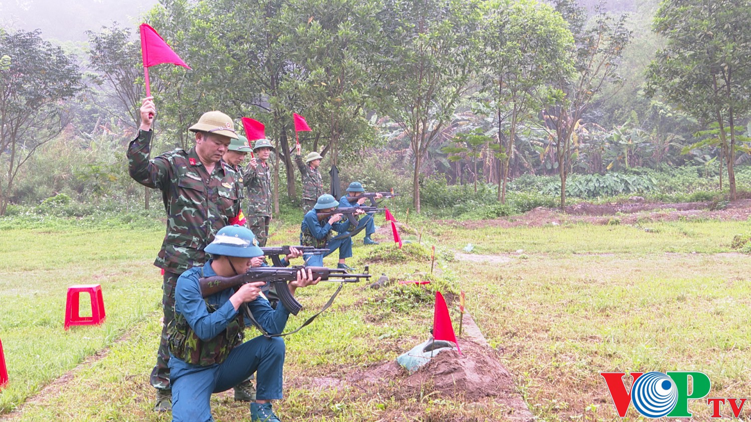 Ban chỉ huy quân sự thành phố Phủ Lý tổ chức Hội thi bắn đạn thật cho lực lượng Dân quân năm 2024