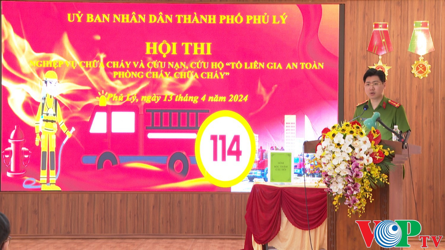 Thành phố Phủ Lý tổ chức Hội thi nghiệp vụ chữa cháy và cứu nạn, cứu hộ  “Tổ liên gia an toàn PCCC năm 2024”