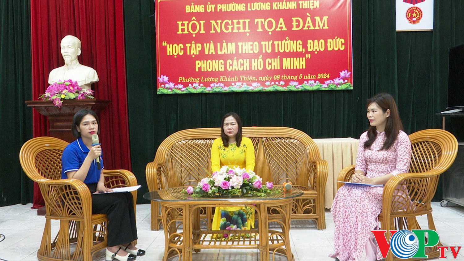 Đảng ủy phường Lương Khánh Thiện tổ chức hội nghị tọa đàm về “Học tập và làm theo tư tưởng đạo đức phong cách Hồ Chí Minh”.