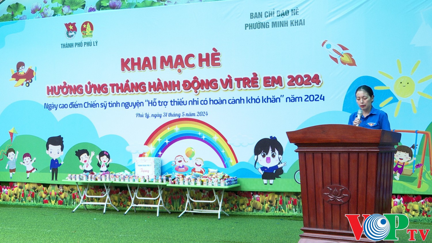 Ban chỉ đạo phường Minh Khai tổ chức Lễ khai mạc hè và hưởng ứng Tháng hành động vì Trẻ em năm 2024.