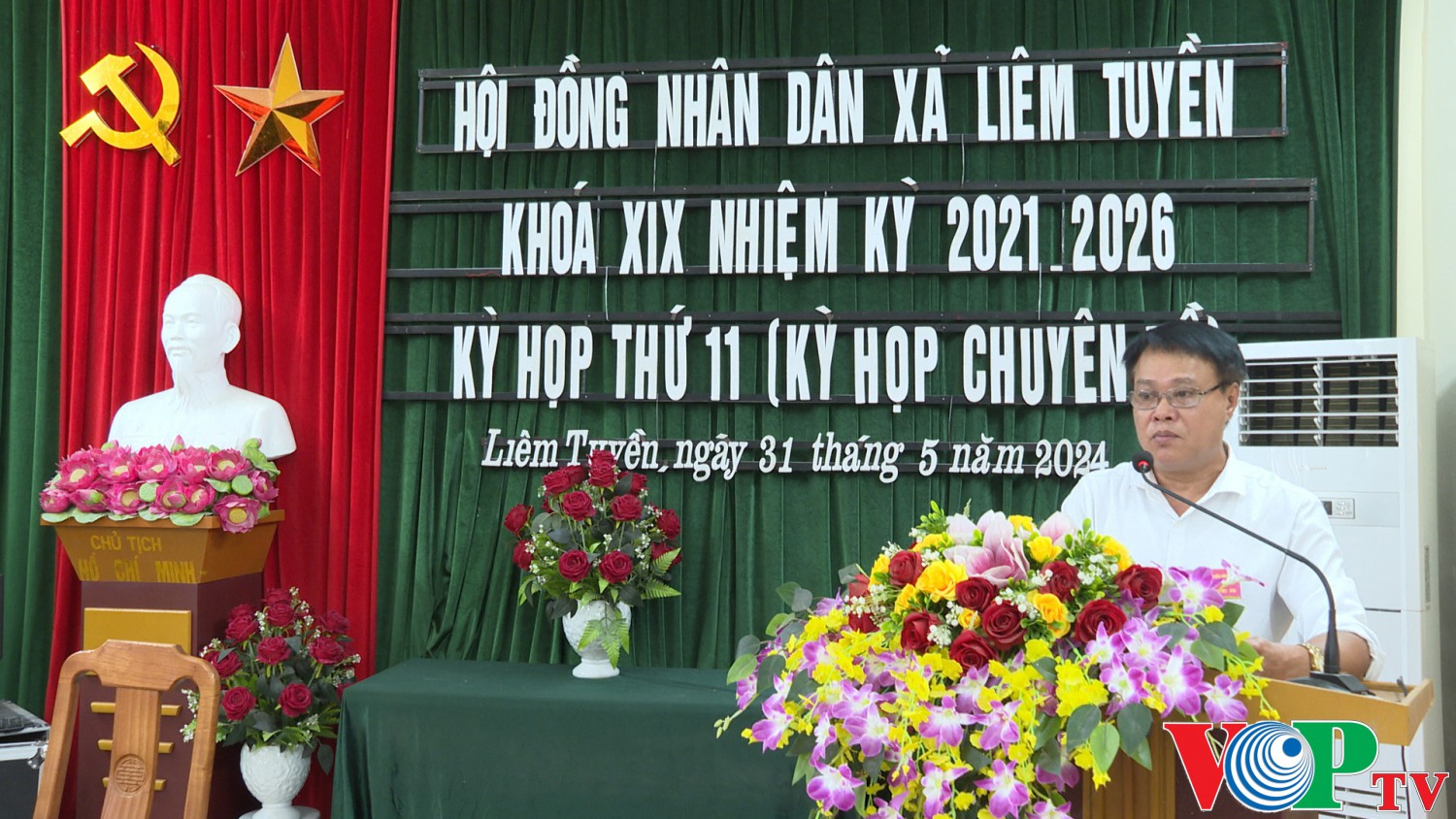 HĐND xã Liêm Tuyền khóa XIX, nhiệm kỳ 2021-2026 tổ chức kỳ họp thứ 11 (kỳ họp chuyên đề)