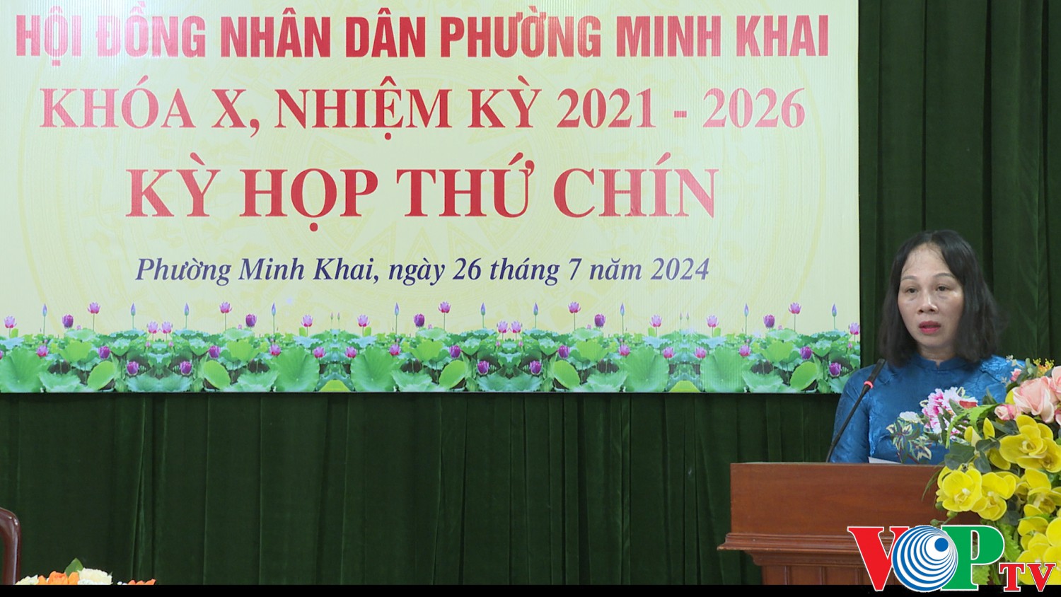 HĐND phường Minh Khai tổ chức kỳ họp thứ chín, khóa X, nhiệm kỳ 2021-2026.