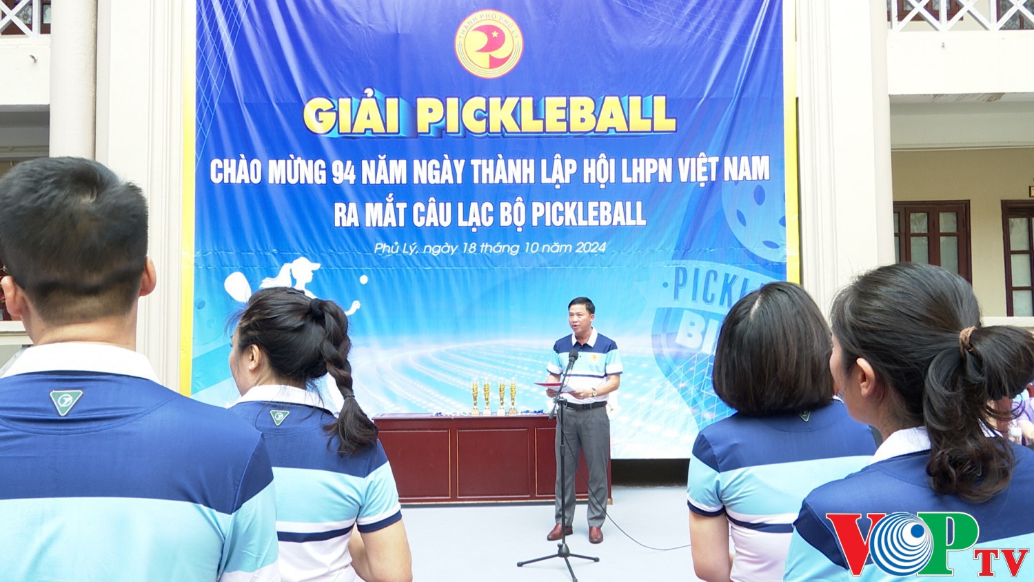 Thành phố Phủ Lý tổ chức giải Pickleball nhân kỷ niệm 94 năm ngày Phụ nữ Việt Nam 20/10 và ra mắt CLB Pickleball khối cơ quan Thành ủy – HĐND-UBND Thành phố.