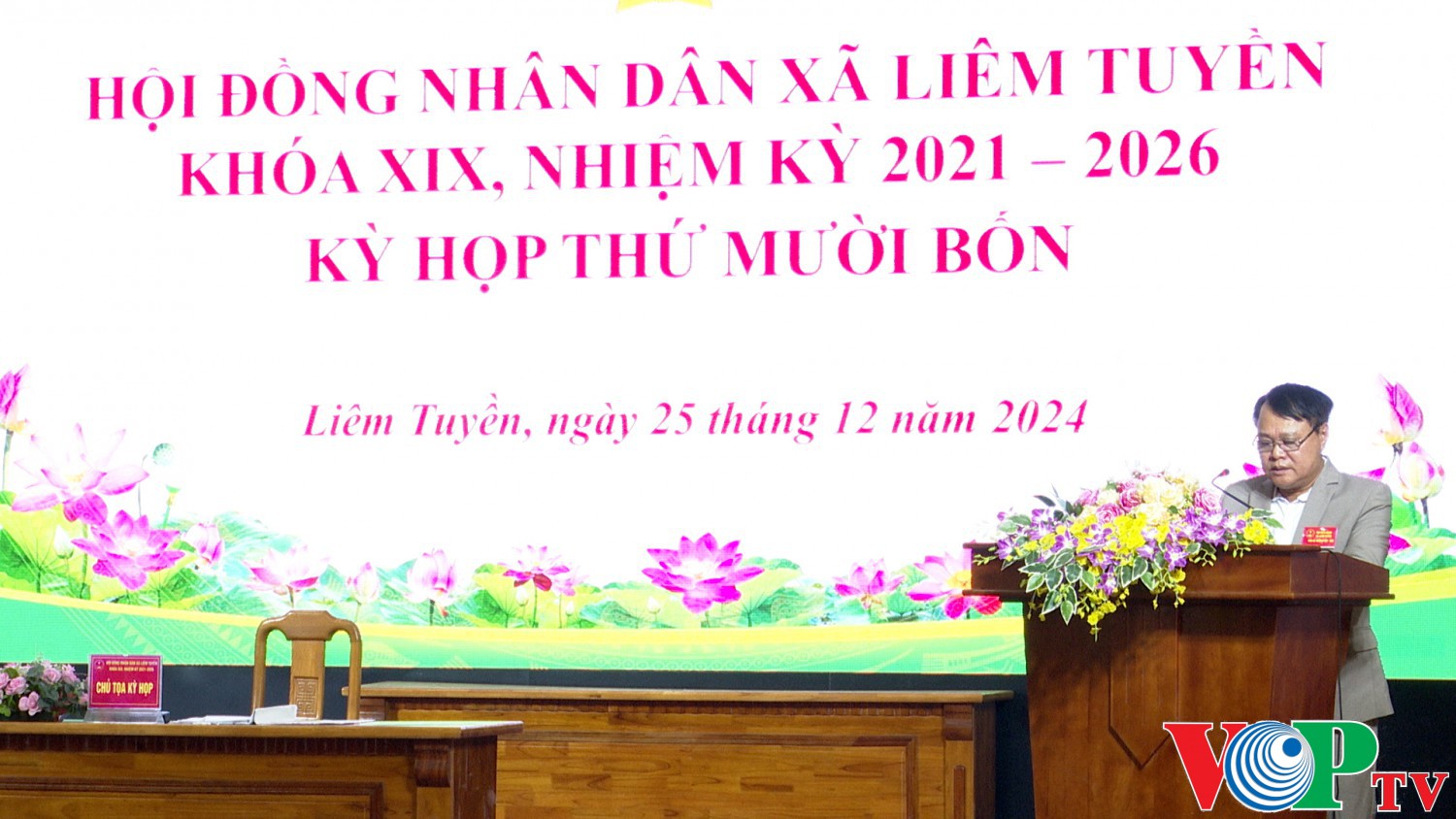 HĐND xã Liêm Tuyền khóa XIX, nhiệm kỳ 2021-2026 tổ chức kỳ họp thứ 14