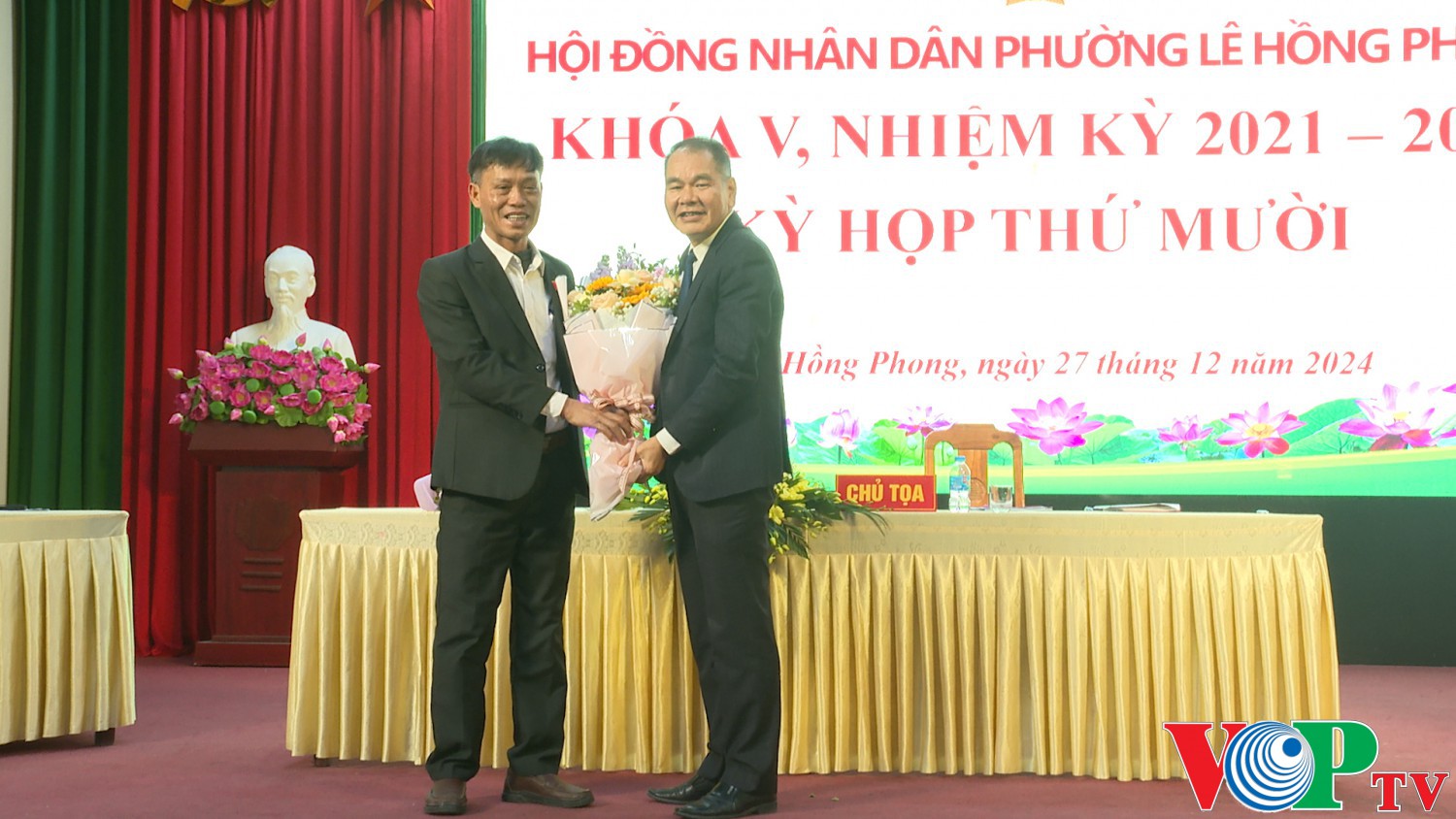 HĐND phường Lê Hồng Phong  khoá V, nhiệm kỳ 2021 -2026 tổ chức kỳ họp thứ Mười