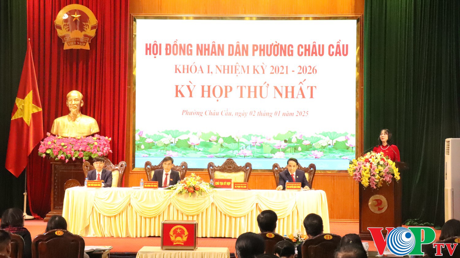 Phường Châu Cầu tổ chức kỳ họp thứ nhất, khóa I, nhiệm kỳ 2021-2026