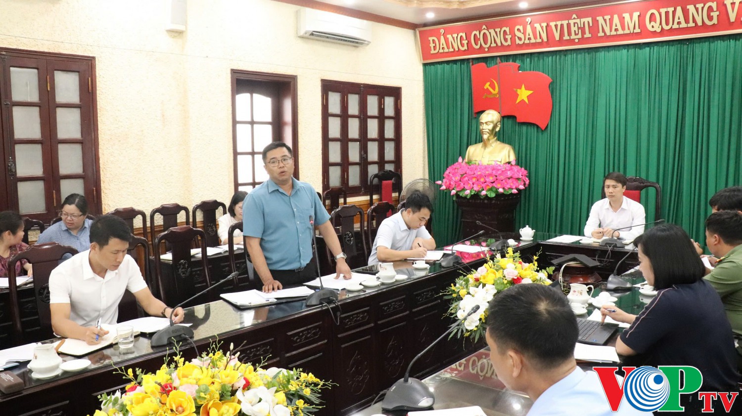 Hội nghị xin ý kiến về dự thảo phương án thực hiện Quyết định cưỡng chế thu hồi đất của cấp có thẩm quyền để thực hiện dự án Đầu tư xây dựng Khu đô thị Đại học Nam Cao, địa bàn thành phố Phủ Lý.