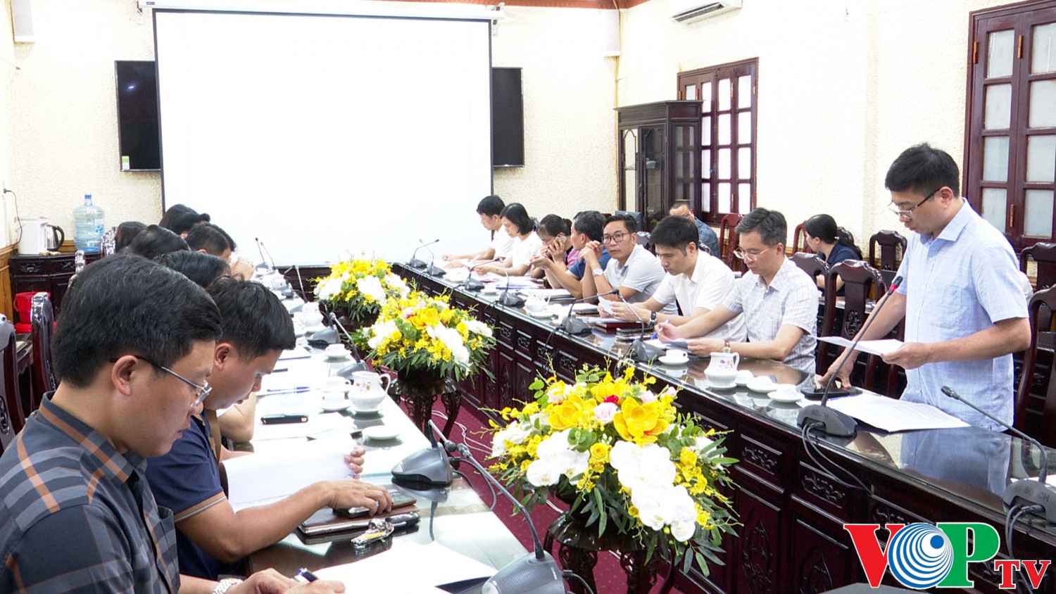 UBND Thành phố tổ chức nghe báo cáo công tác chuẩn bị cưỡng chế thu hồi đất để thực hiện dự án.