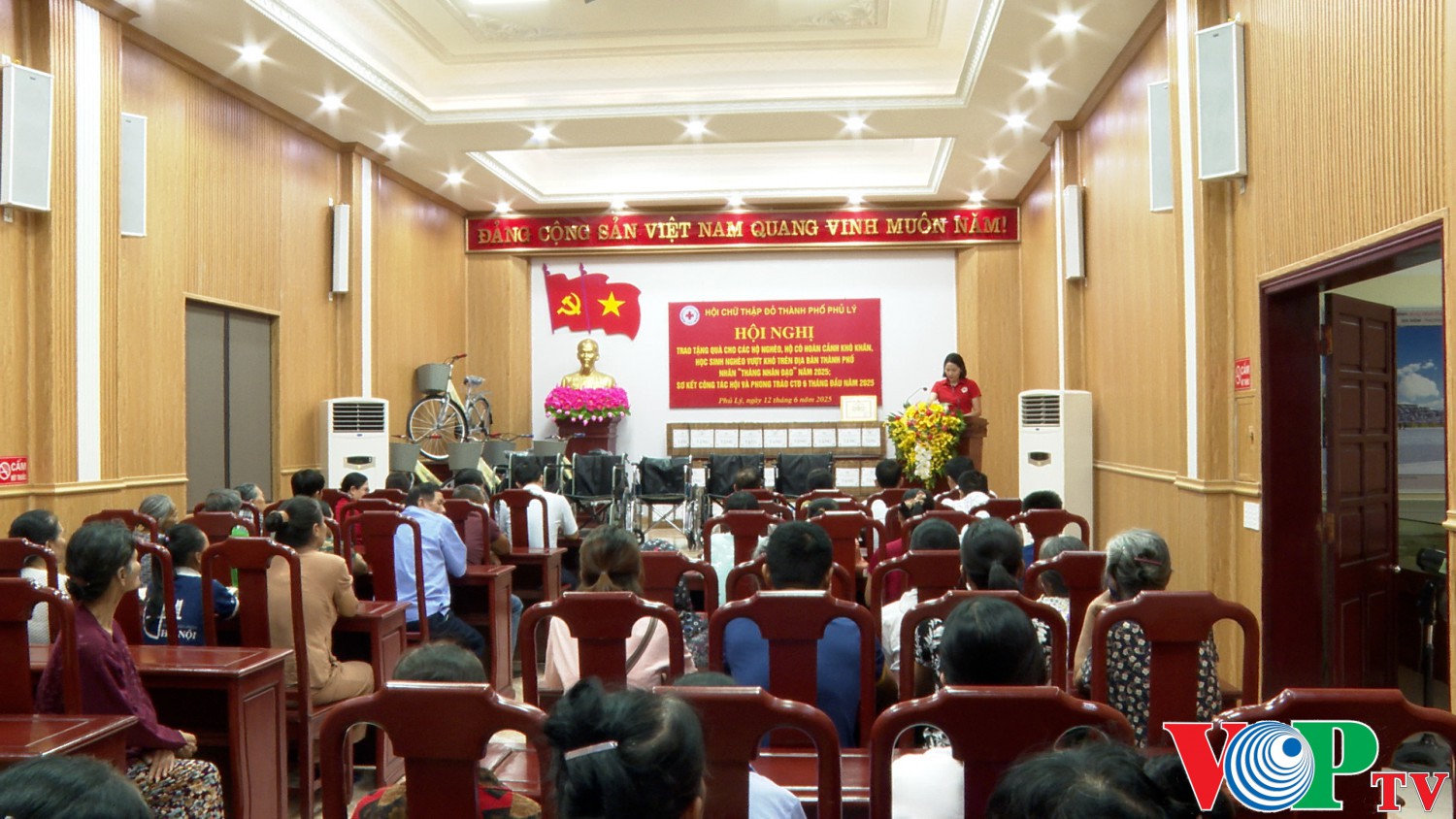 Hội Chữ thập đỏ thành phố Phủ Lý tổ chức sơ kết hoạt động công tác Hội và phong trào Chữ thập đỏ 6 tháng đầu năm 2025