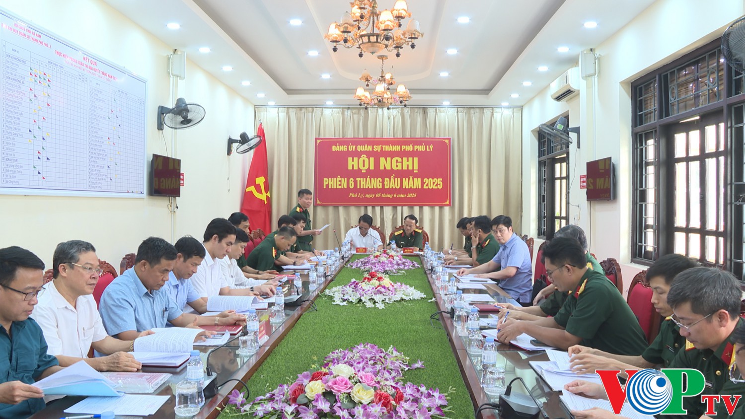 Đảng uỷ Quân sự thành phố Phủ Lý tổ chức hội nghị phiên 6 tháng đầu năm 2025