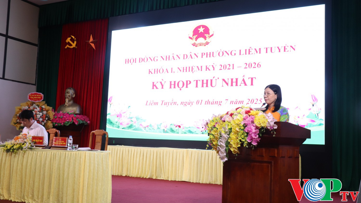 HĐND phường Liêm Tuyền khoá I, nhiệm kỳ 2021-2026 tổ chức kỳ họp thứ nhất.